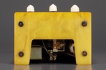 Emerson BT-245 Catalin ’Tombstone’ Radio in Swirled Yellow + Ivory